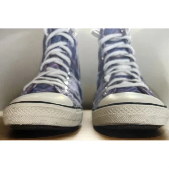 Converse All-Star + Missoni Hi-Tops Zigzag Sparkle Purple, Women's Size 7 - Picture 8 of 10